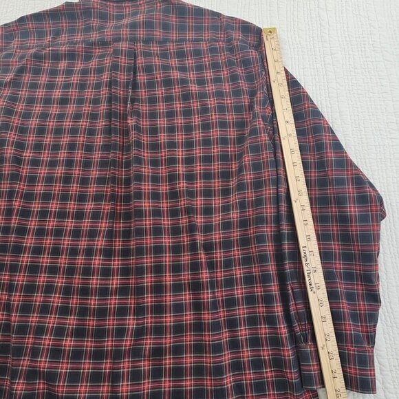 Brooks Brothers 346 Shirt Men's XL Red Black Plaid Old Money Non-Iron EUC LN - Picture 11 of 14